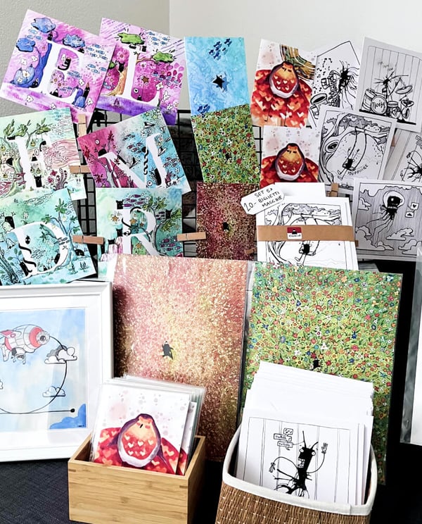 Greeting cards and numbered prints