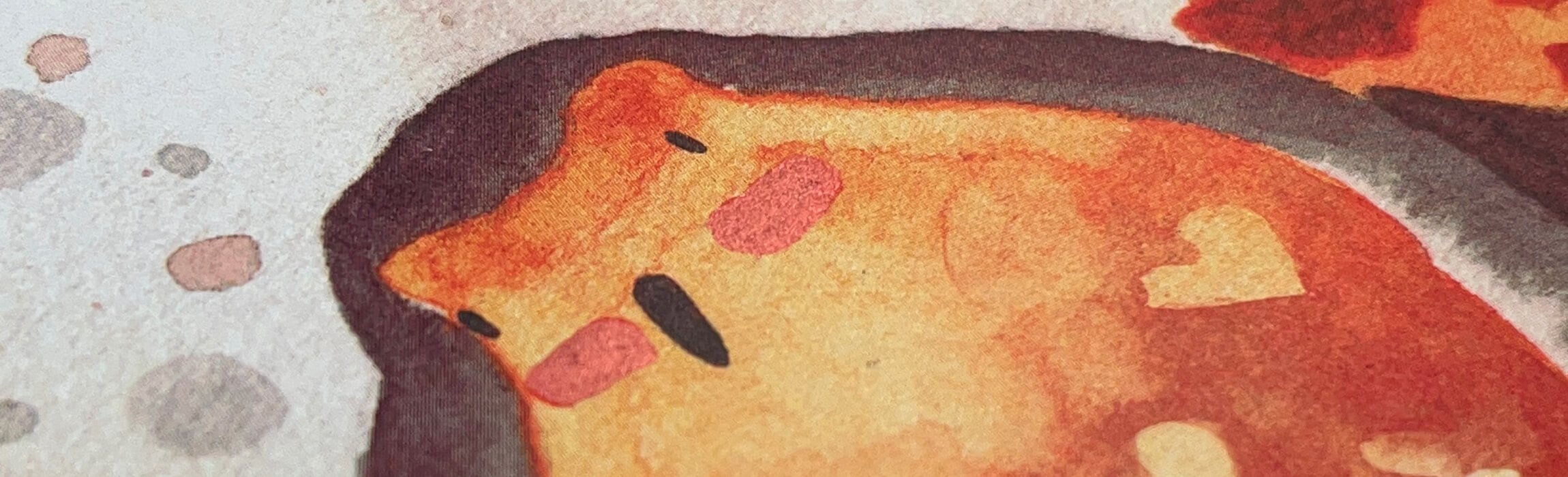 Detail of greeting card with Robin
